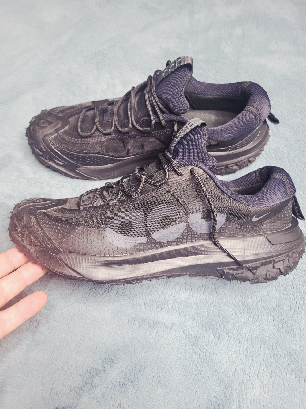 Nike ACG Mountain Fly 2 Low Triple Black Trail Size 12 NWOB Dv7903-002